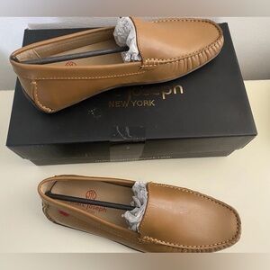 Marc Joseph New York Mens Broadway Loafers/ Moccasins Size 9 Tan/Napa